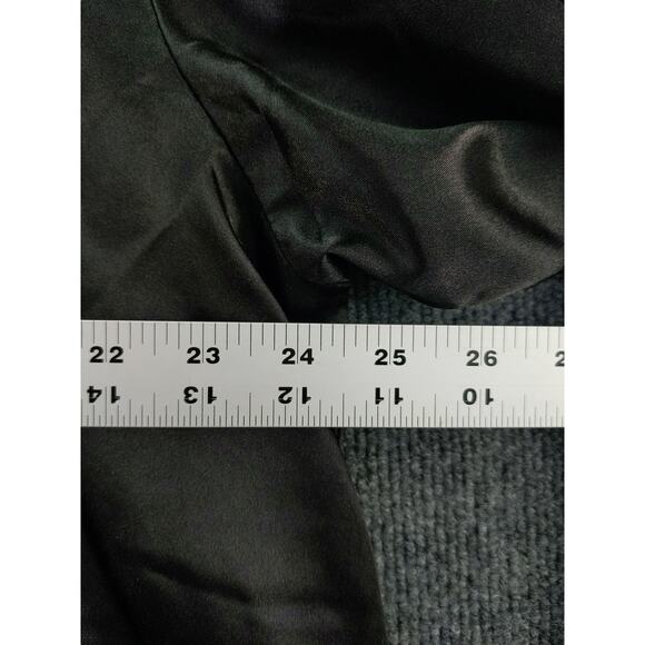 Alexander Del Rossa Palm Coast Florida Womans Satin Sleep Shirt Size 2X Black - Picture 9 of 11